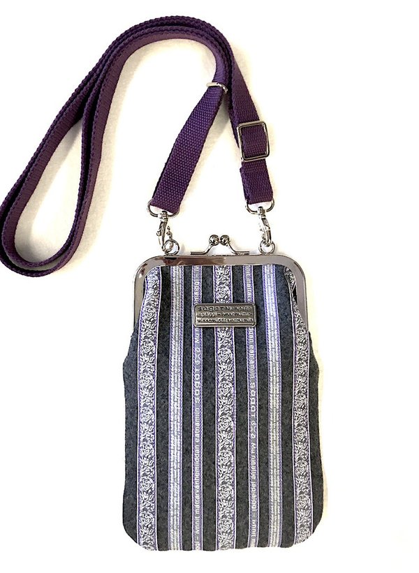 Sárá pikkulaukku harmaa-violetti